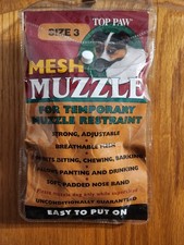 Great Choice Dog Muzzle Adjustable Mesh Small Size 3 12-24 Lbs New Unopened