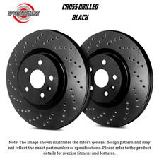 SP Performance C34133C-BP Black Drilled Brake...