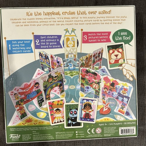 New Sealed Funko Disney It's a Small World Board Game - Picture 2 of 2