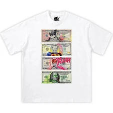 JUSTICE LEAGUE $$$ Boxy Vintage Black Shirt Graphic Tee Streetwear Y2K