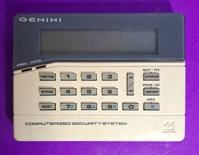 NAPCO GEMINI GEM-RP1CAE2 ALPHA MENU WALL MOUNT CONTROL KEYPAD