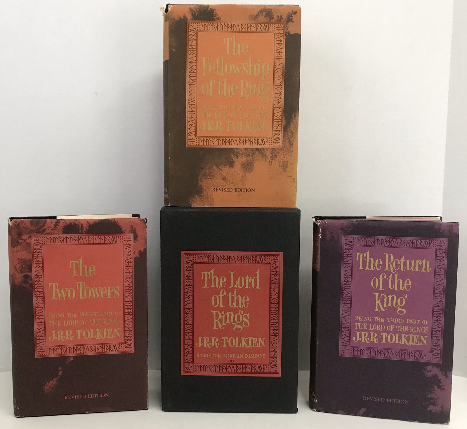 Lord Of The Rings Trilogy J.R.R. Tolkien 2nd Edition Maps 1965 Box Set *READ*