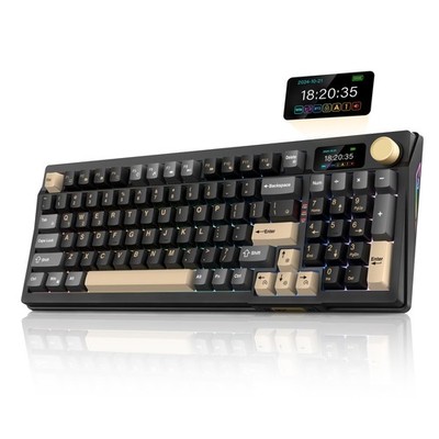 RedThunder K95 Wireless Mechanical Keyboard, TFT Screen & Knob, Tri-Mode BT5....