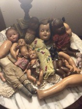 Antique Vintage Doll Parts Lot~Composition/ D...