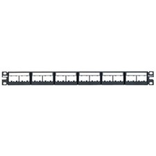 PANDUIT CPPL24WBLY Patch Panel,Mini-Com,Rack Mt,24 Port 5ZVY0