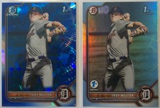 (2) 2022 1ST BOWMAN CHROME SAPHIRE & 1ST EDITION FOIL - TROY MELTON - BDC-118!!