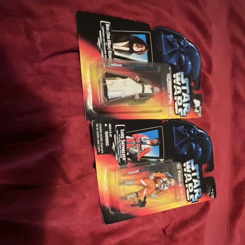 Kenner Star Wars Power of the Force Luke Skywalker & Ben Obi-Wan Kenobi 1995
