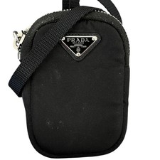Prada Borsa Uomo Tessuto Nylon Mini Pouch Nera