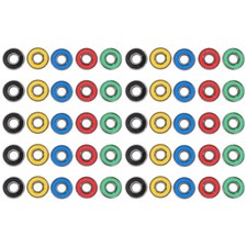 50 piezas accesorios de rodamientos deslizantes para patines en línea y patines