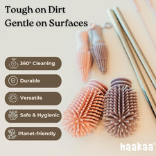 Silicone Cleaning Brush Kit   Household Cleaning Brushes for Bottles and Crev...