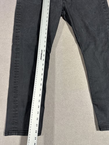 Levi’s 512 Slim Taper Black Jeans Men’s 42x30 Stretch Denim Medium Wash - Picture 2 of 5