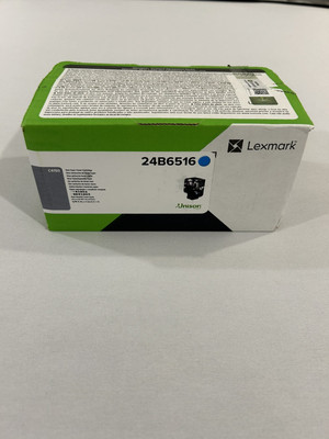 Genuine OEM Lexmark Unison 24B6516 Cyan Toner Cartridge for C4150. New In Box.