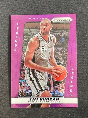 Tim Duncan 2024-25 Panini Prizm Deca Purple Prizm /99 Legends #202