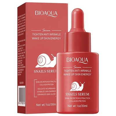 BIOAQUA Snail Essence Face Serum Anti-Wrinkles Moisturizing Face Skin Care 30ml