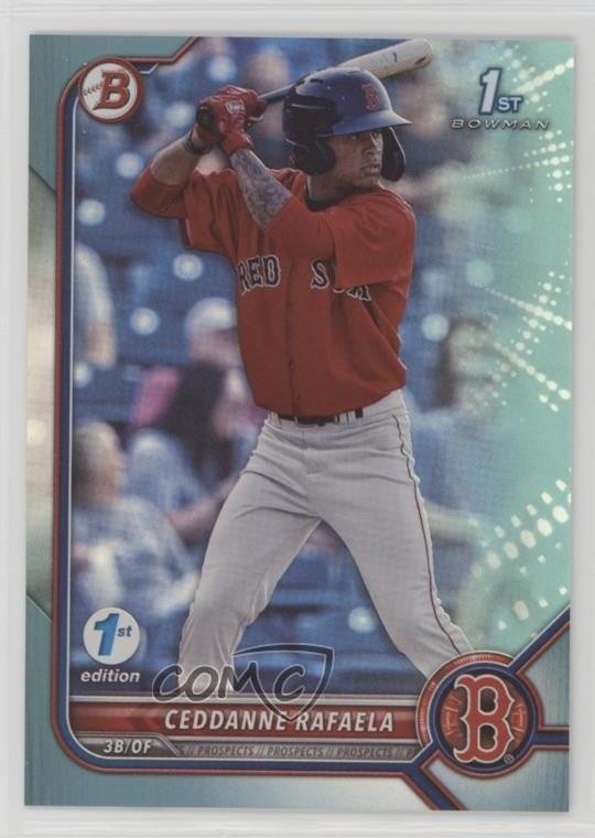 2022 Bowman 1st Edition Sky Blue Foil Ceddanne Rafaela #BPPF-61
