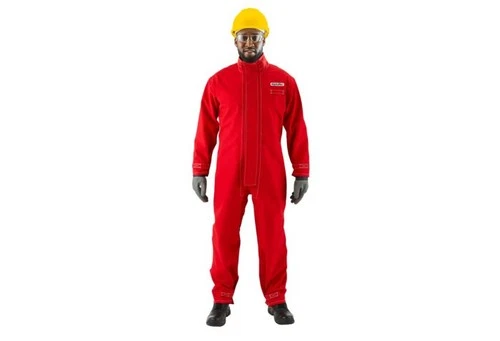 Ansell ALPHA TEC 66667 RED Coverall Polyester SIZE 4XL NEW U17 - product listing photo