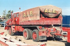 LKW Foto Schwerlast Zugmaschine rot A.L.E. ABNORMAL LOAD ENGINEERING #o7az