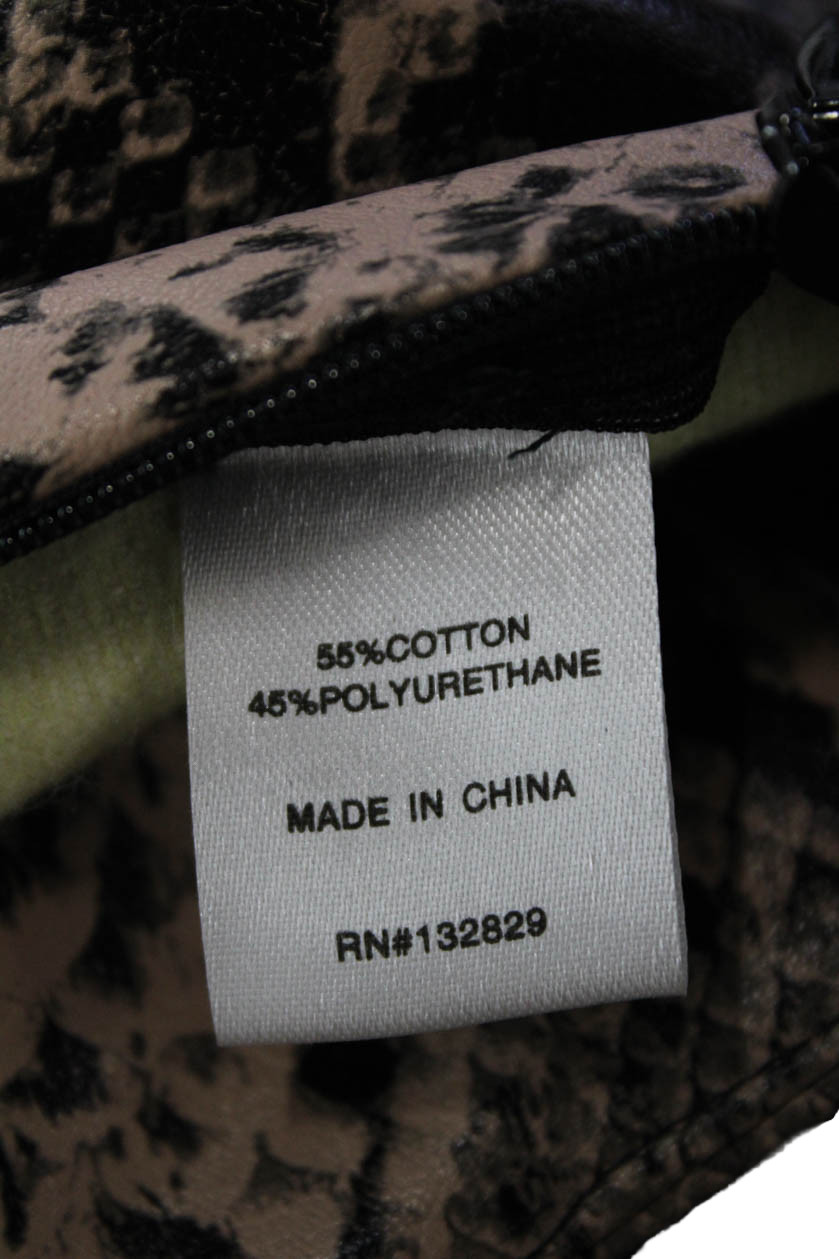 Superdown Womens Python Skin Print High Rise Skin… - image 5