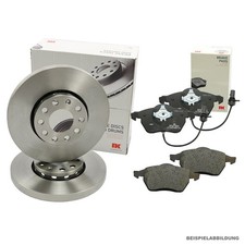 NK Bremsenset vorne Bremsscheiben + Bremsbeläge für PEUGEOT 307