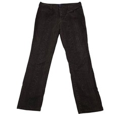 NYDJ Made in USA Women 12 Brown Snake Print Skinny Jeans Lift Tuck Shaping 32x29