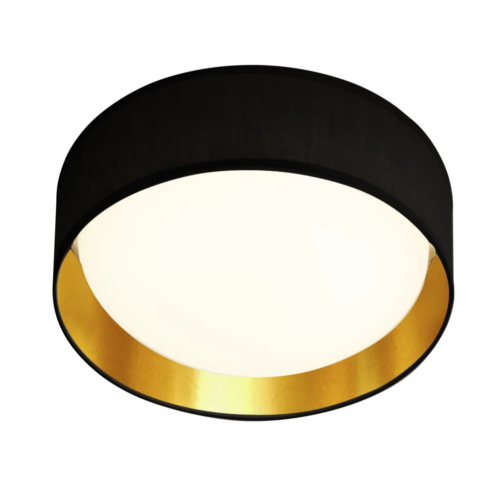 Ceiling Light Black Gianna LED Gold 370mm Searchlight 9371-37BGO