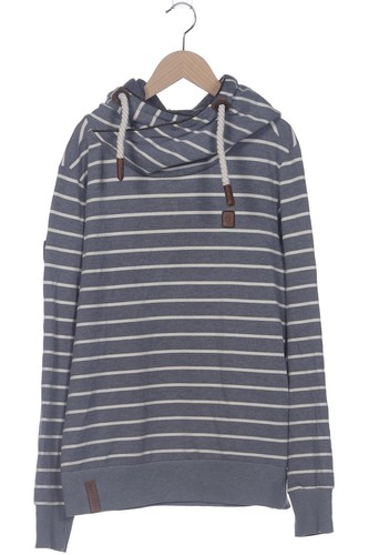 Naketano Kapuzenpullover Mit Kordelzug – Lässiger Hoody Mit Seitentasche & Kunstleder-Applikationen