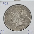 1923 peace dollar XF