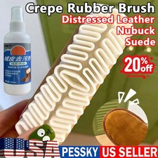 2X Crepe Rubber Brush And Remover For Suede Nubuck Shoes/Boots/Bags Cleaning