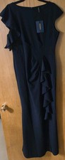 Women's WOOSEA Women's Split Bodycon Mermaid Evening Cocktail Long Dress Size XL