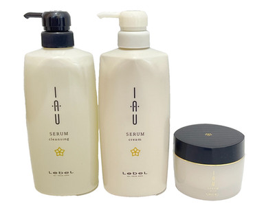 LebeL IAU Serum Cleansing Shampoo 600ml & Cream Treatment 600ml Maske 170g Set