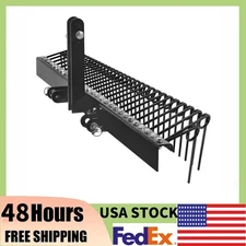 ❇️60 Inch Pine Straw Rake 3 Point Hitch Receiver Attachment Fit to Cat0 Cat 1