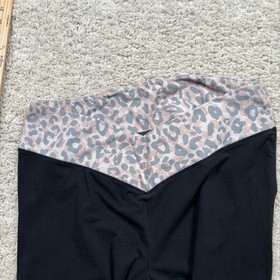 Victoria's Secret PINK Leopard Print Leggings Black Pink Gray XXL