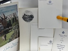 Empress Hotel Menu restaurant Canada Victoria BC 1949 Stationary envelope Garden