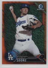 2016 Bowman Chrome Prospects Orange Shimmer Refractor Josh Sborz #BCP209 2d7