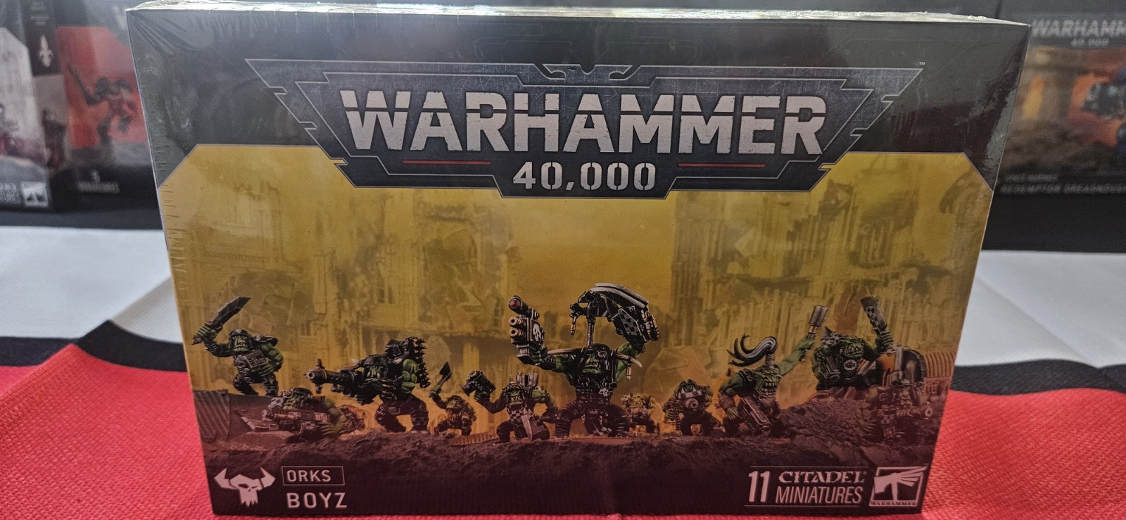 Games Workshop Warhammer 40k Ork Boyz 10 Mini Figures- 4 Boxes All ...