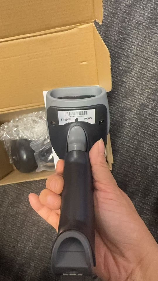 2PCS 2D Wireless Barcode Scanner Handheld Smart Cordless USB QR Reader ...