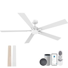 72" Large Smart Ceiling Fan with Lights Remote,Silent DC Motor,Control via Vo...