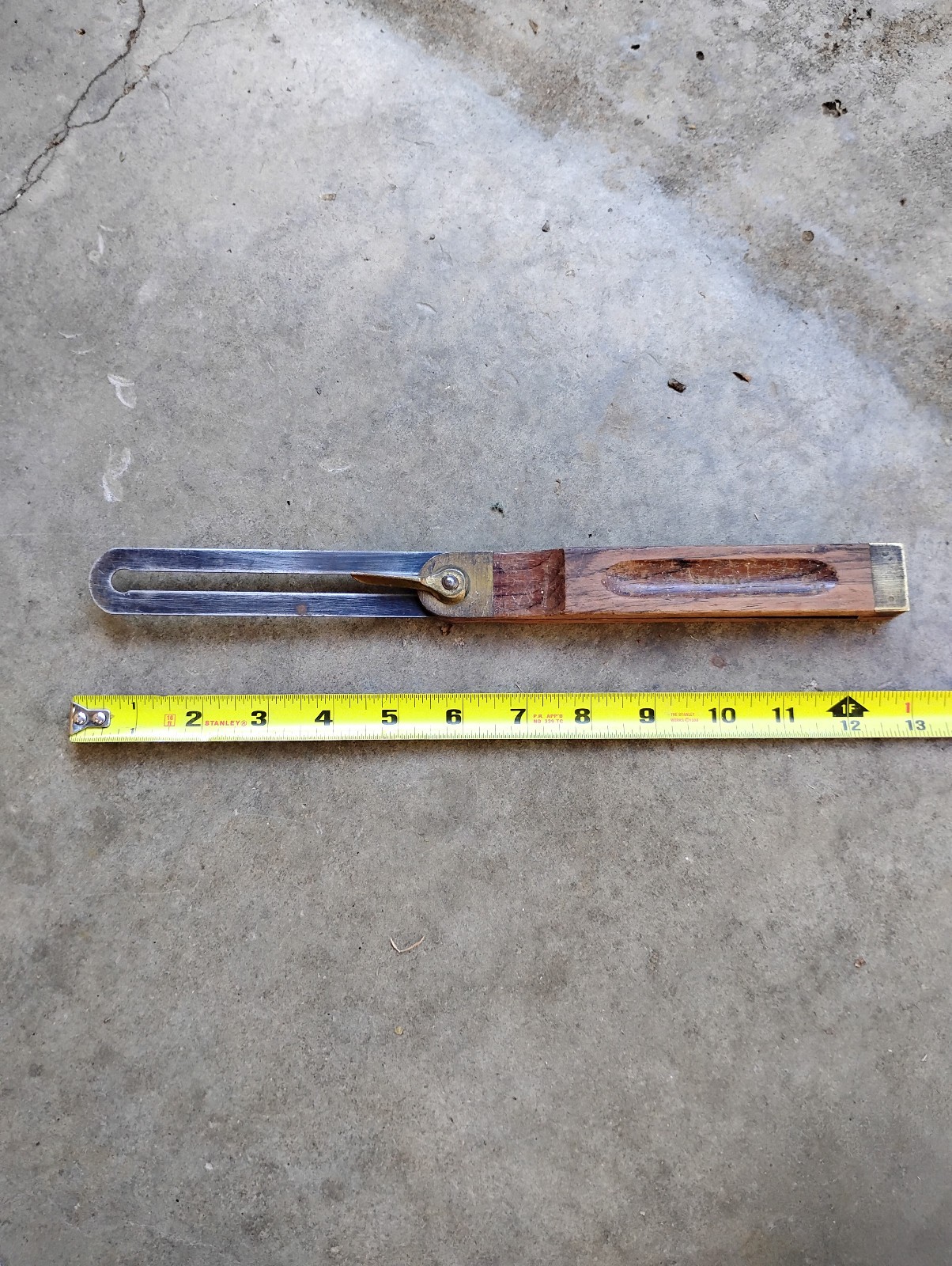 Stanley No 25  12" Rosewood T-Bevel Gauge Antique Woodworking Tool USA