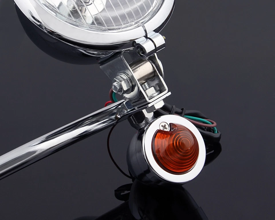 Driving Passing Turn Signal Spot Light Bar For Honda Yamaha Suzuki Kawasaki - Image 4 of 4