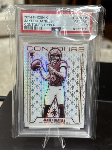 2024 Phoenix Contours Hyper Jayden Daniels Rookie PSA 10 - Picture 1 of 2