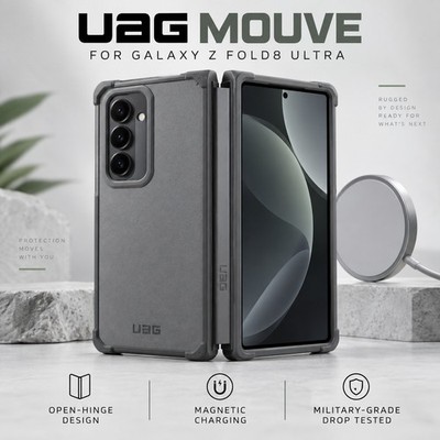 UAG Mouve Rugged Magnetic Case for Samsung Galaxy Z Fold8 Ultra Gray