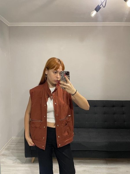 Women Betty Barclay Vest Brown