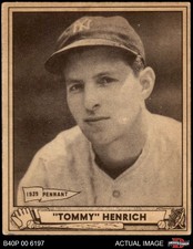 1940 Play Ball #4 Tommy Henrich Yankees 4 - VG/EX