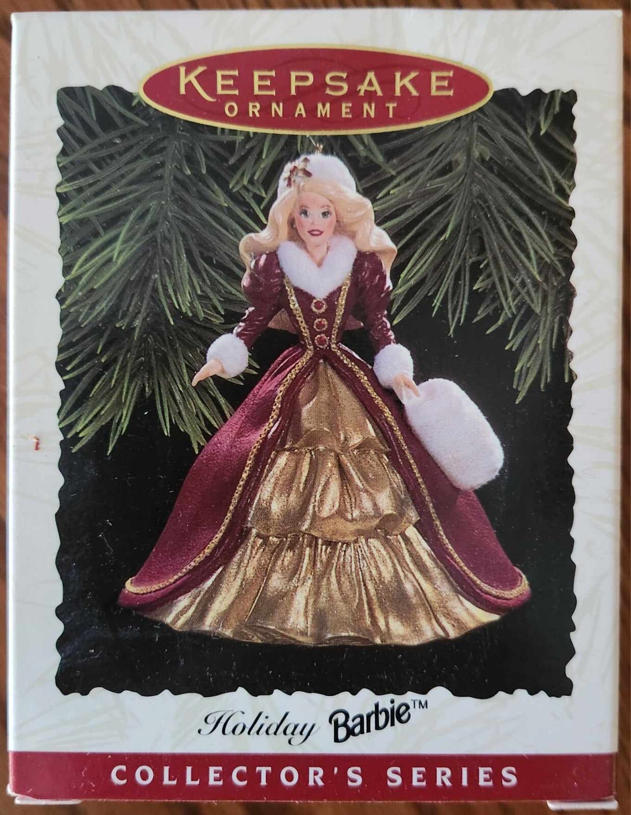 1996 Hallmark Holiday Barbie Collector's Series #4 Keepsake Ornament by Mattel