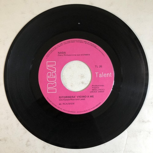 NADA - CHE MALE FA LA GELOSIA - 1969 ITALIAN 7" SINGLE, PS, POP VOCAL - Imagen 4 de 4
