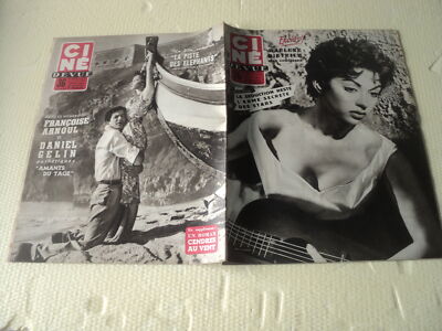 #CINE REVUE - 1954/35 MARLENE DIETRICK RITA MORENO FRANCOISE ARNOUL DANIEL GELIN