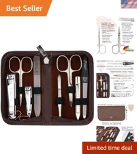 Compact Travel Manicure Pedicure Kit with German Engineering – Gift-Ready Set