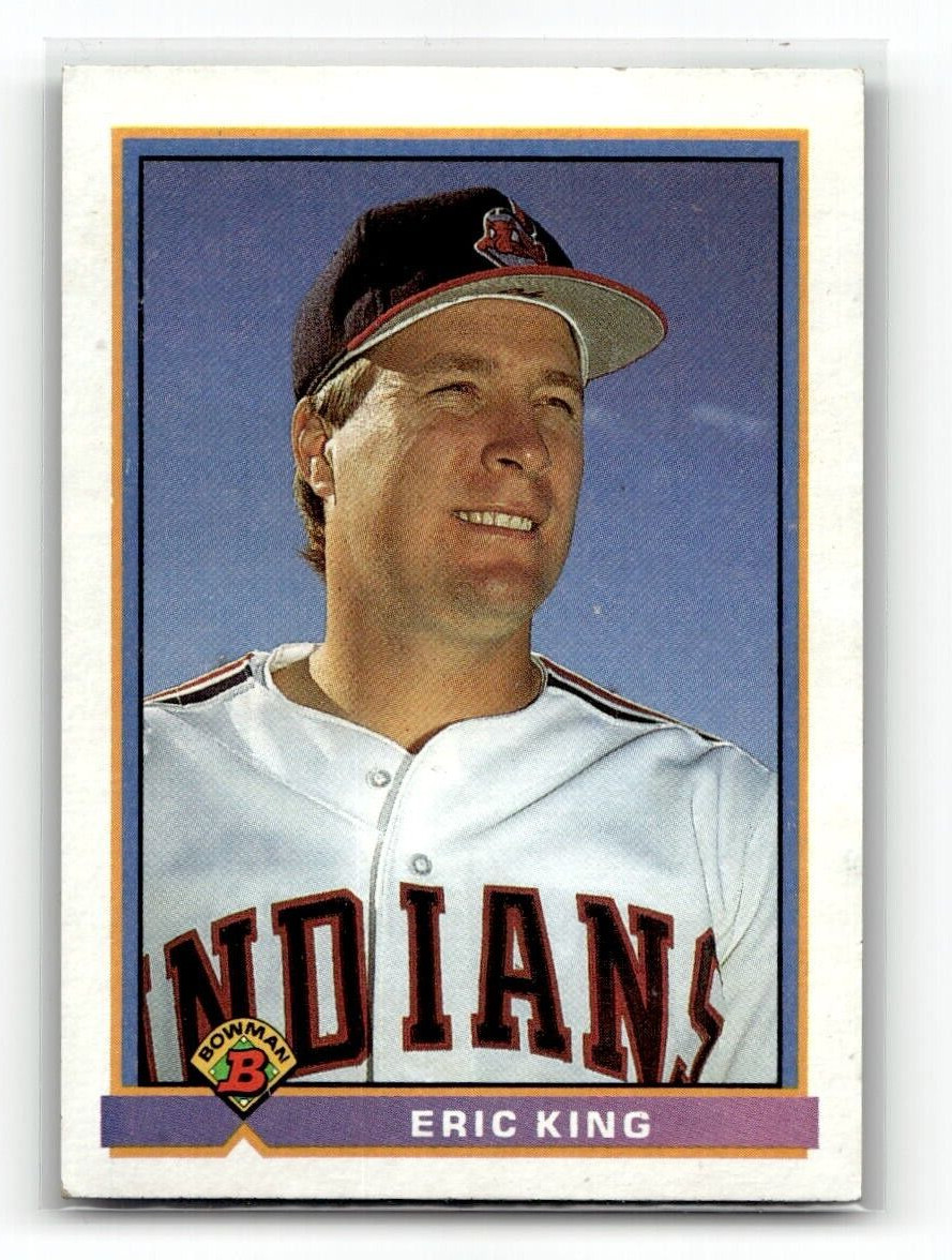 1991 Bowman Baseball #63 Eric King Cleveland Indians