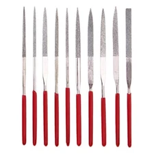 10 PCS Mini Diamond Needle File Set 3x140 mm Riffler Files Jewelers File Tool