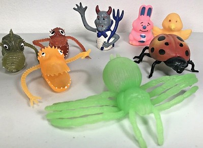 plastic monster finger puppets